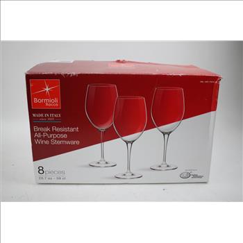8pc Wine Glass Set, 2 Cantania Glass ,2  Guinness Glass