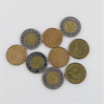 9 Canadian Coins