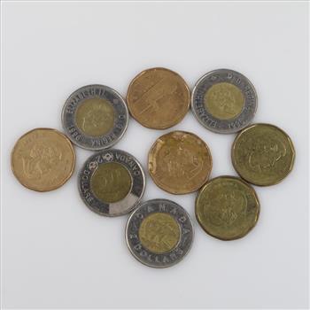 9 Canadian Coins