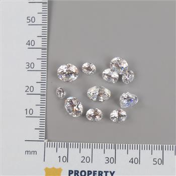 9+ Clear Faceted Loose Jewelry Craft Stones