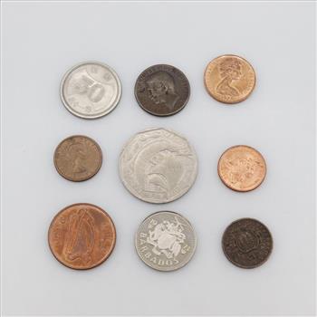 9 Foreign Coins