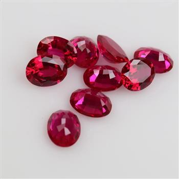 9 Pink Faceted Loose Jewelry Craft Stones