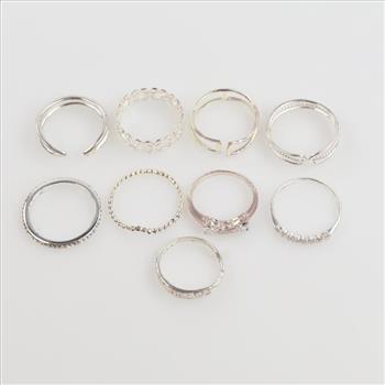 9 Sterling Silver Rings