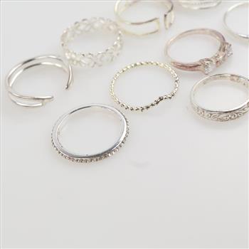9 Sterling Silver Rings