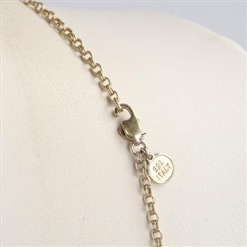 .900 Silver Double Cable Chain Necklace