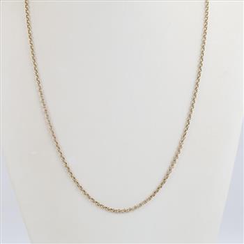 .900 Silver Double Cable Chain Necklace