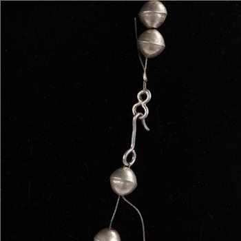 .900 Silver Pearls And Turquoise Necklace