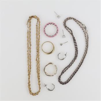 .900-.800 Silver Jewelry, 10 Pieces