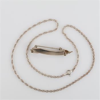 .900-.800 Silver Jewelry, 2 Pieces