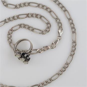 .900-.800 Silver Jewelry, 2 Pieces