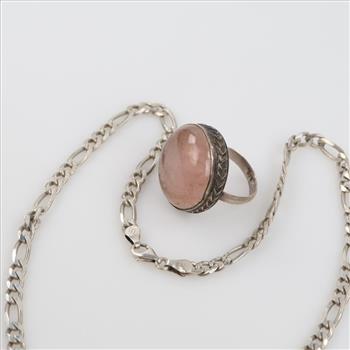 .900-.800 Silver Jewelry, 2 Pieces