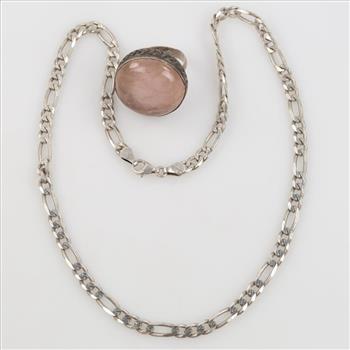 .900-.800 Silver Jewelry, 2 Pieces