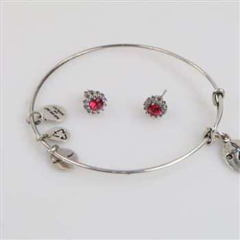 .900-.800 Silver Jewelry, 3 Pieces