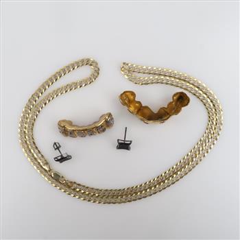 .900-.800 Silver Jewelry, 5 Pieces