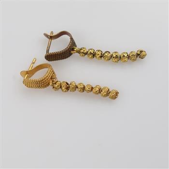 916 Gold Dangle Earrings