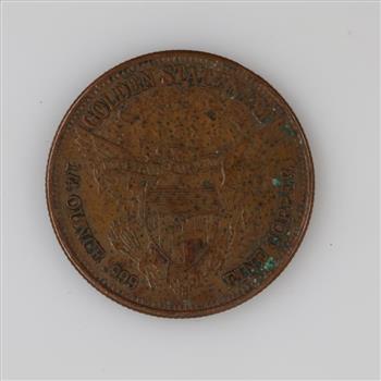 .999 Fine Copper Mercury Copper Round 1/4 Oz