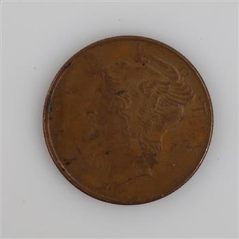 .999 Fine Copper Mercury Copper Round 1/4 Oz