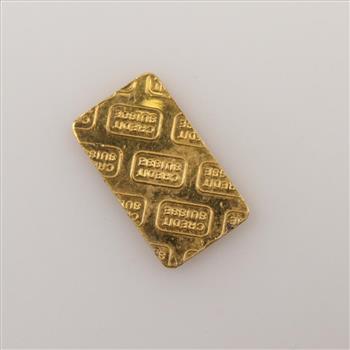 .999 Fine Gold 1.g Bar