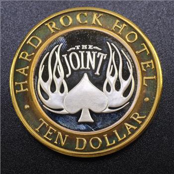 .999 Silver And Brass Hardrock Hotel Gaming Token