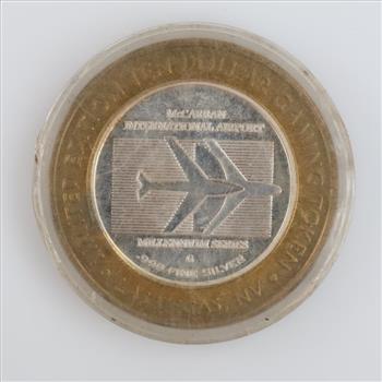 .999 Silver And Brass Millennilim Services Gaming Token