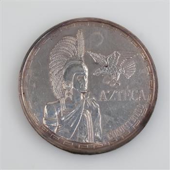 999 Silver Aztec Calendar Round 2 Troy Oz