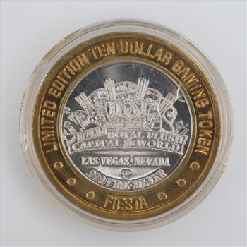 .999 Silver & Brass Fiesta Gaming Token