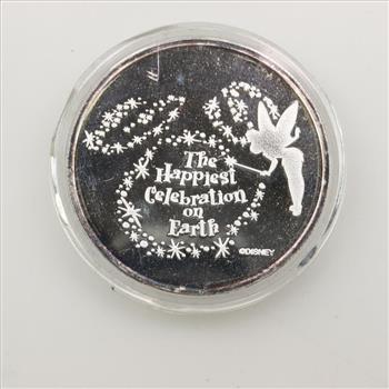 .999 Silver Disney Magic Kingdom Medallion