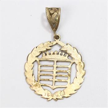 9kt Gold 2.7g Cadillac Logo Pendant
