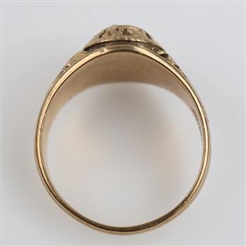 9kt Gold Black Stone Ring
