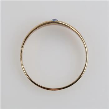 9kt Gold Blue Stone Ring