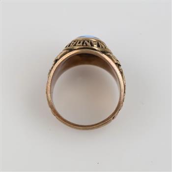 9kt Gold Blue Stone Ring