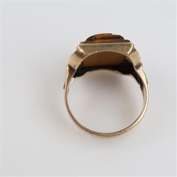 9kt Gold Brown Stone  Ring
