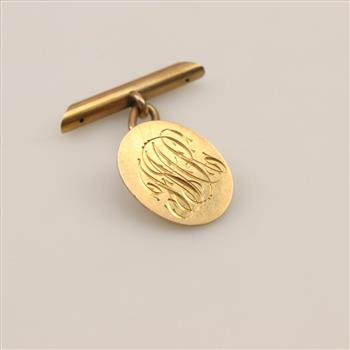 9kt Gold Chain Cufflink