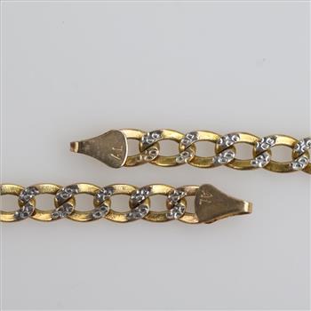 9kt Gold Chain Name Pendant Necklace