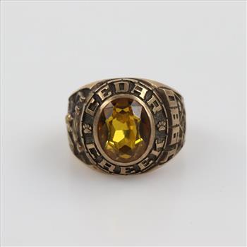 9kt Gold Class Yellow Ring