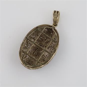 9kt Gold Diamond Hockey Mask Pendant