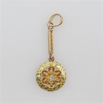 9kt Gold Diamond Pendant