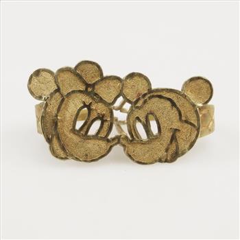 9kt Gold Disney Two Finger Ring