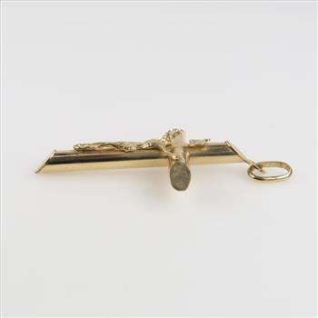 9kt Gold Hollow Cross Pendant