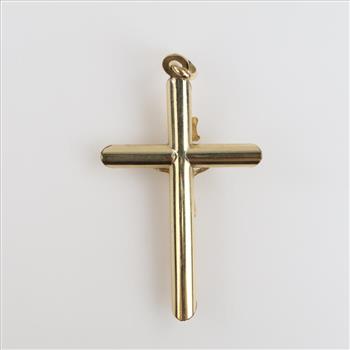 9kt Gold Hollow Cross Pendant