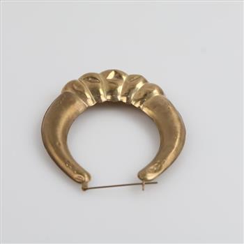 9kt Gold Hollow Earring