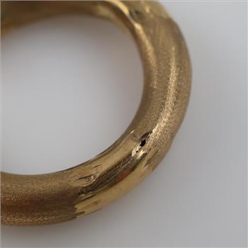 9kt Gold Hollow Hoop Earring