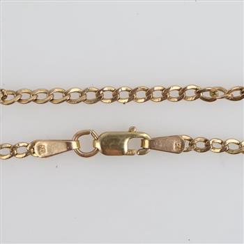 9kt Gold Hollow Necklace