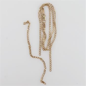 9kt Gold Hollow Necklace