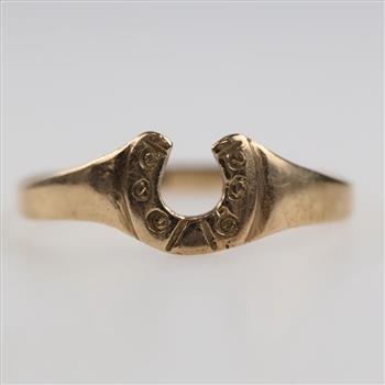 9kt Gold Horseshoe Ring