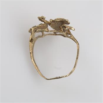 9kt Gold Initial Ring