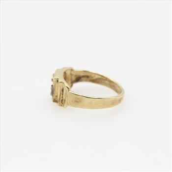 9kt Gold Initial Ring