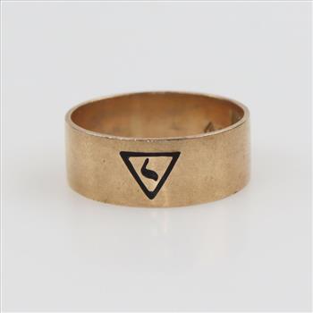 9kt Gold Masonic Band