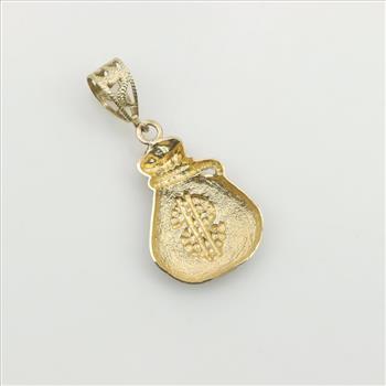 9kt Gold Money Bag Pendant