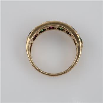 9kt Gold Multi-color Stone Ring
